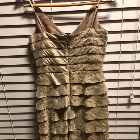 🍋Adrianna Tiered gold dress - Picture 3 of 8